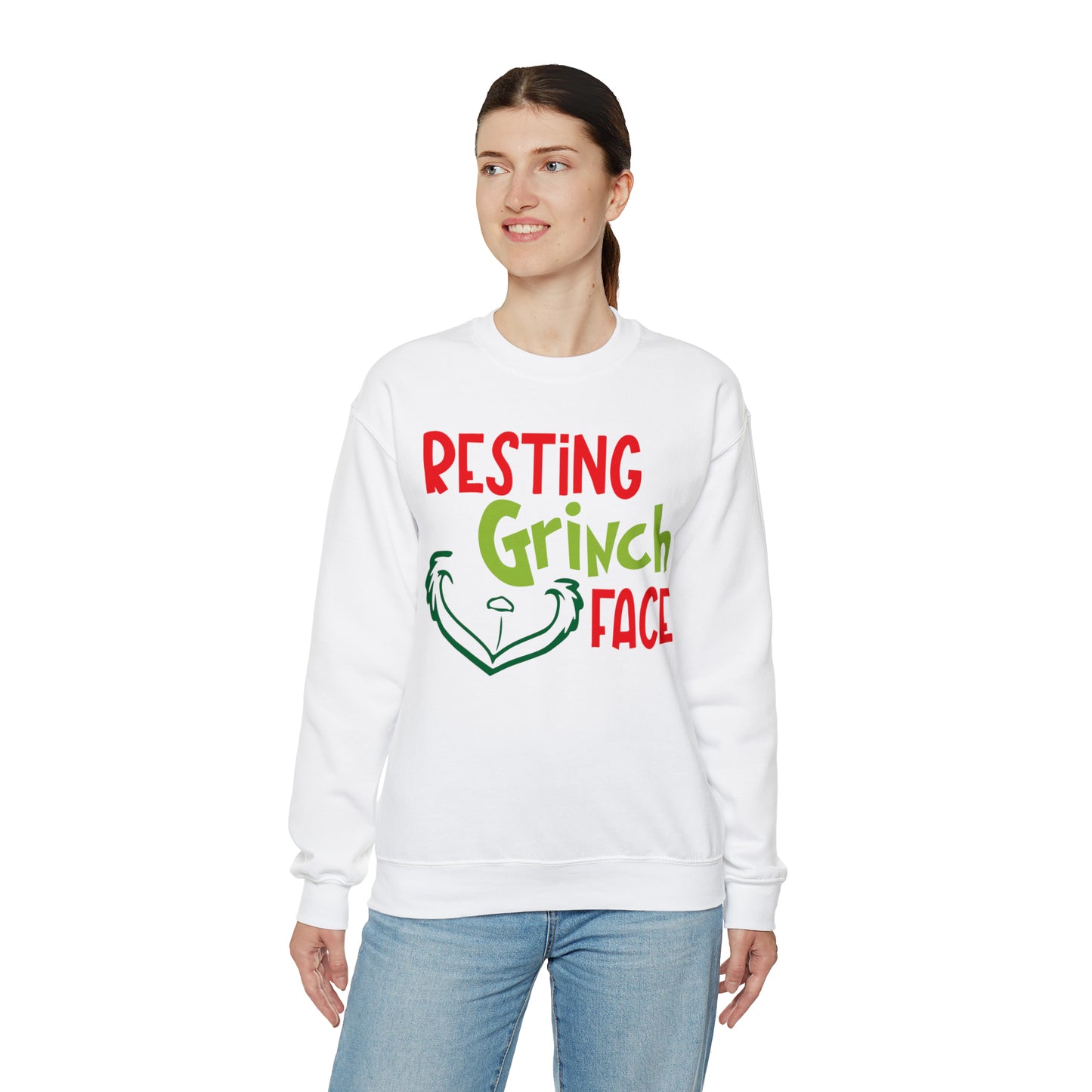 Resting Grinch Face Christmas Sweatshirt