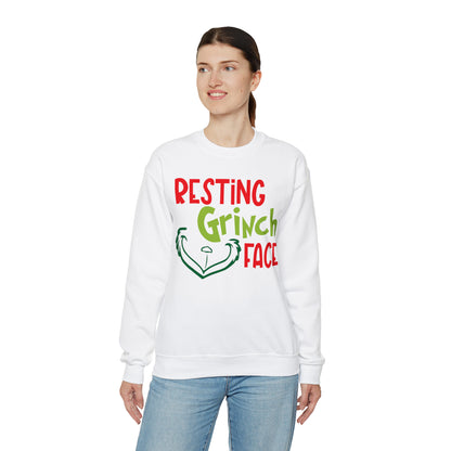 Resting Grinch Face Christmas Sweatshirt
