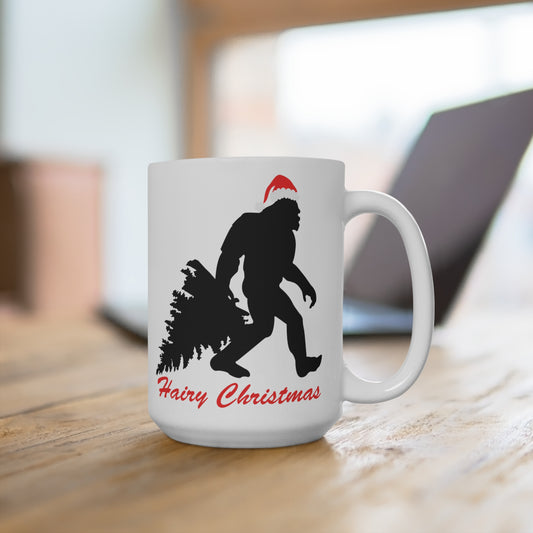 Hairy Christmas Sasquatch Big Foot Mug 15oz