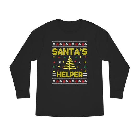 Santa's Helper Christmas Ugly Sweater Long Sleeve T-shirt