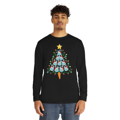 Rabbit Christmas Tree Christmas Long Sleeve T-Shirt