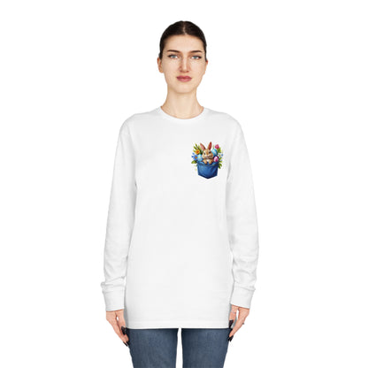 Easter Bunny Pocket Long Sleeve T-shirt