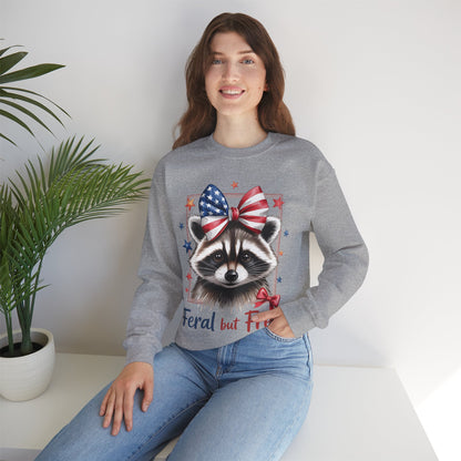 Feral But Free Raccoon Sweatshirt