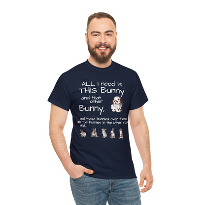 All The Bunnies Rabbit lover Unisex Heavy Cotton Tee