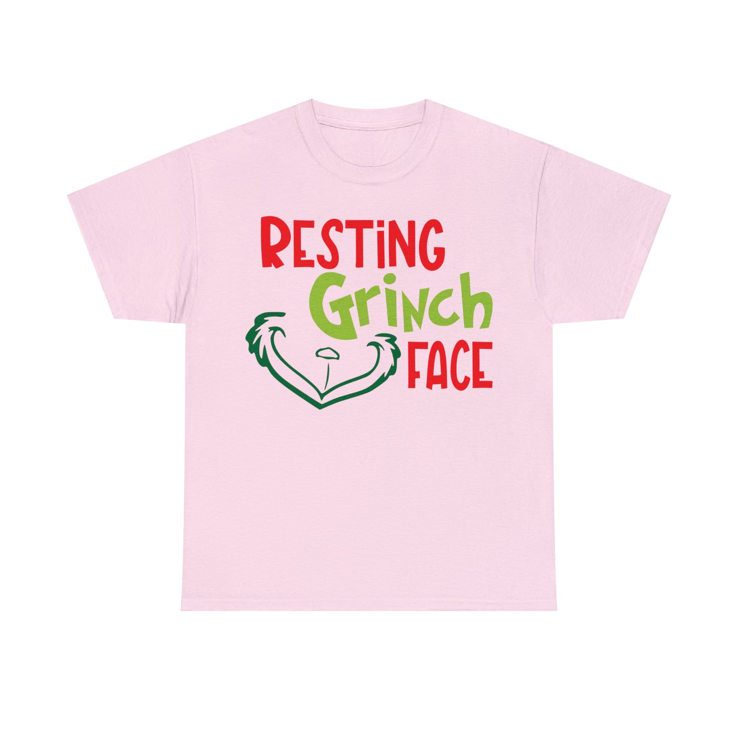 Resting Grinch Face Christmas Short Sleeve Tee