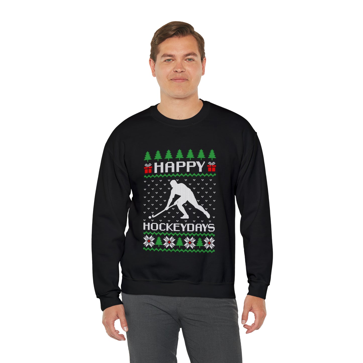 Happy Hockeydays Christmas Ugly Sweater Sweatshirt