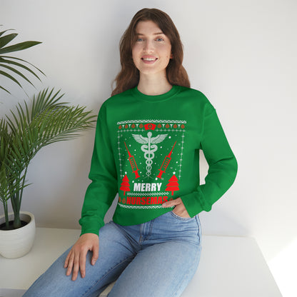 Merry Nursemas Ugly Christmas Sweater Sweatshirt