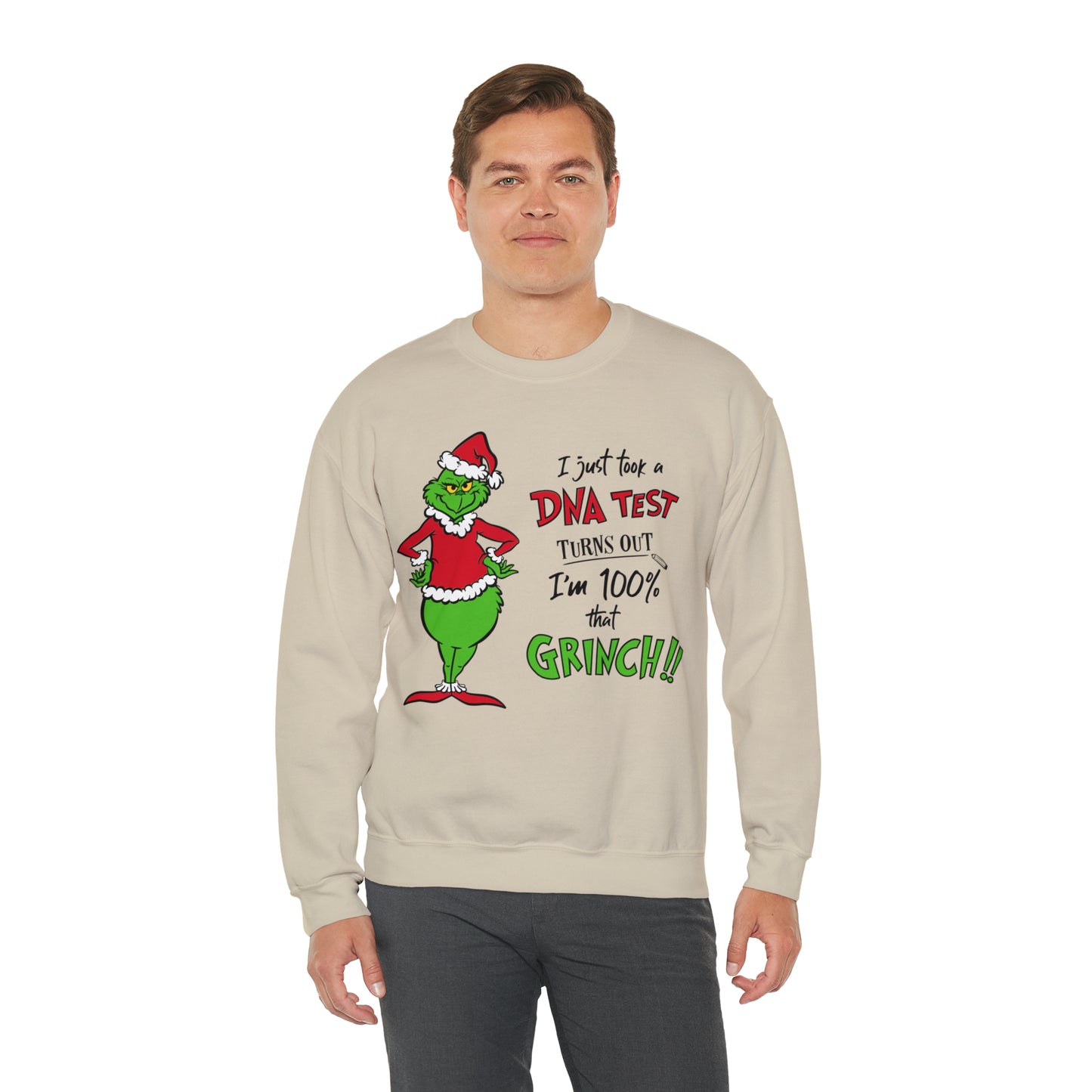 100% That Grinch Christmas Tree Christmas Sweatshirt