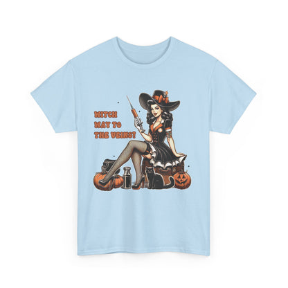 Phlebotomist Halloween Shirt Witch Way To The Veins T-Shirt
