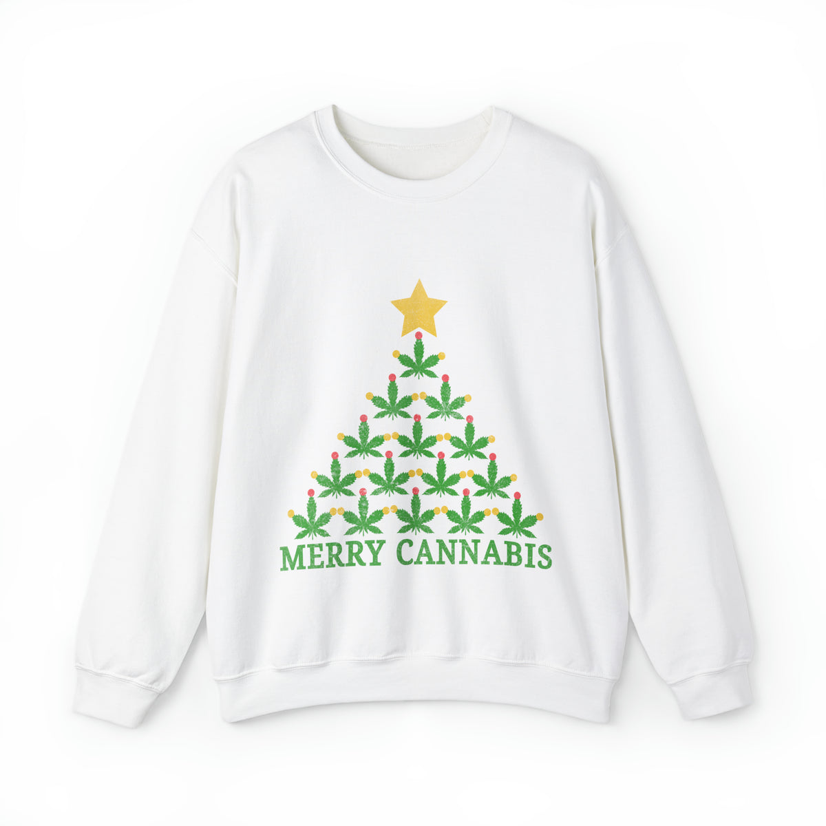 Merry Cannabis Christmas Ugly Sweater Sweatshirt