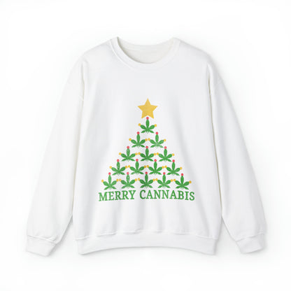 Merry Cannabis Christmas Ugly Sweater Sweatshirt