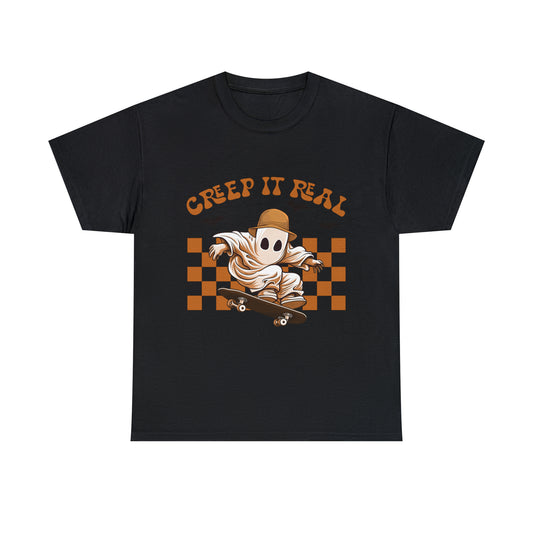 Creep It Real Ghost Halloween Short Sleeve Tee