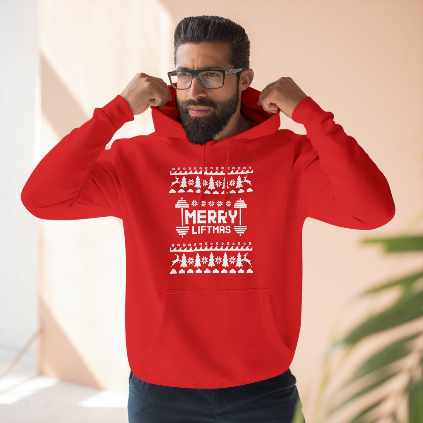 Merry Liftmas Christmas Ugly Sweater Pullover Hoodie