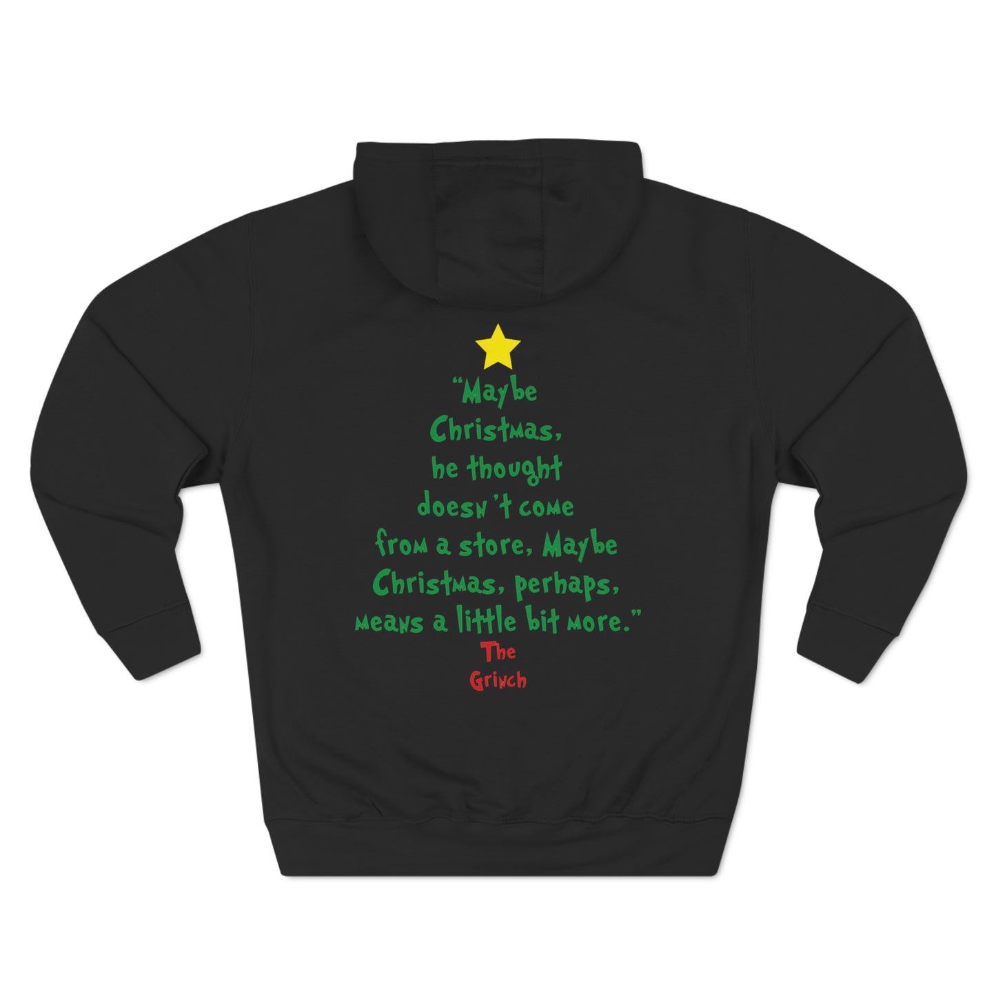 Grinch Maybe Christmas Tree Christmas Pullover Hoodie