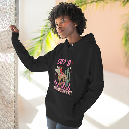 Cupid Find Me a Cowboy Valentine Pullover Hoodie