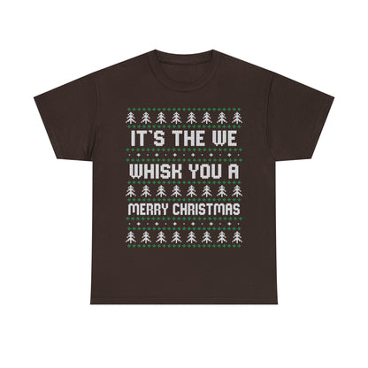 It's The We Whisk You A Merry Christmas Ugly Sweater Short Sleeve Tee