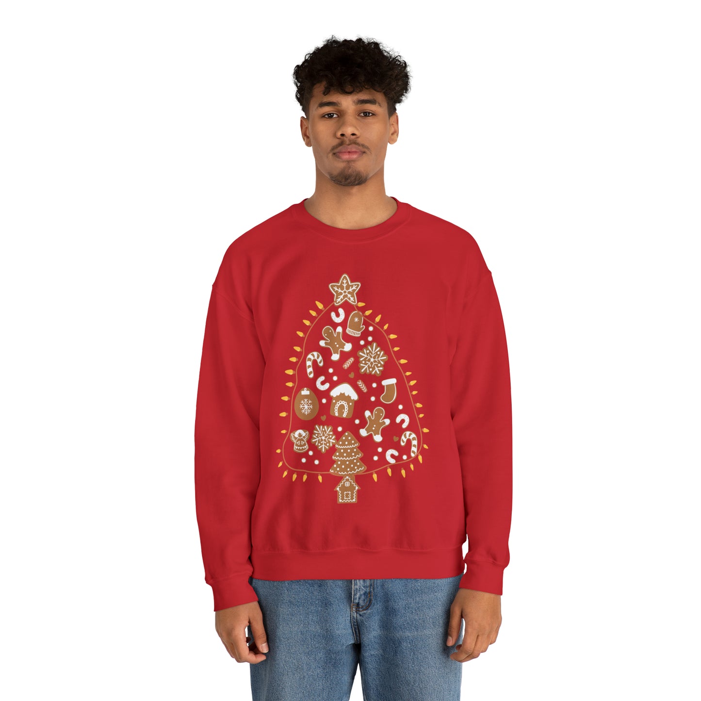 Gingerbread Cookie Christmas Tree Christmas Sweatshirt