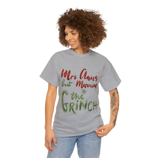 Mrs Claus But Married To The Grinch Short Sleeve Tee