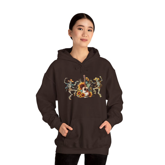 Western Dancing Skeletons Pullover Hoodie