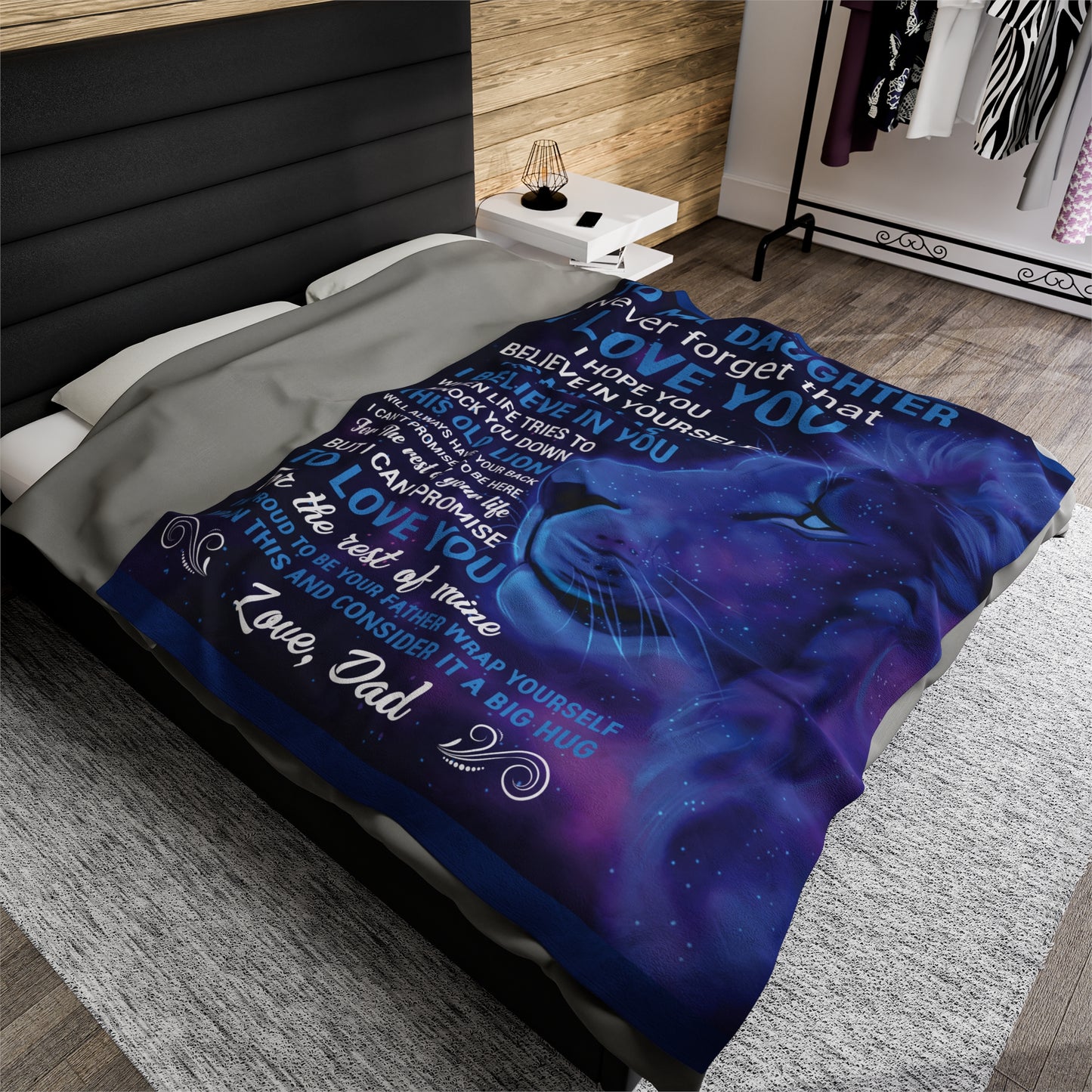 To My Daughter Never Forget Love Dad Blanket