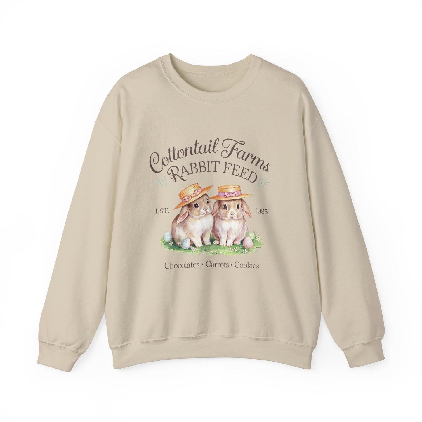 Easter Cottontail Farms Rabbit Feed Sweatshirt