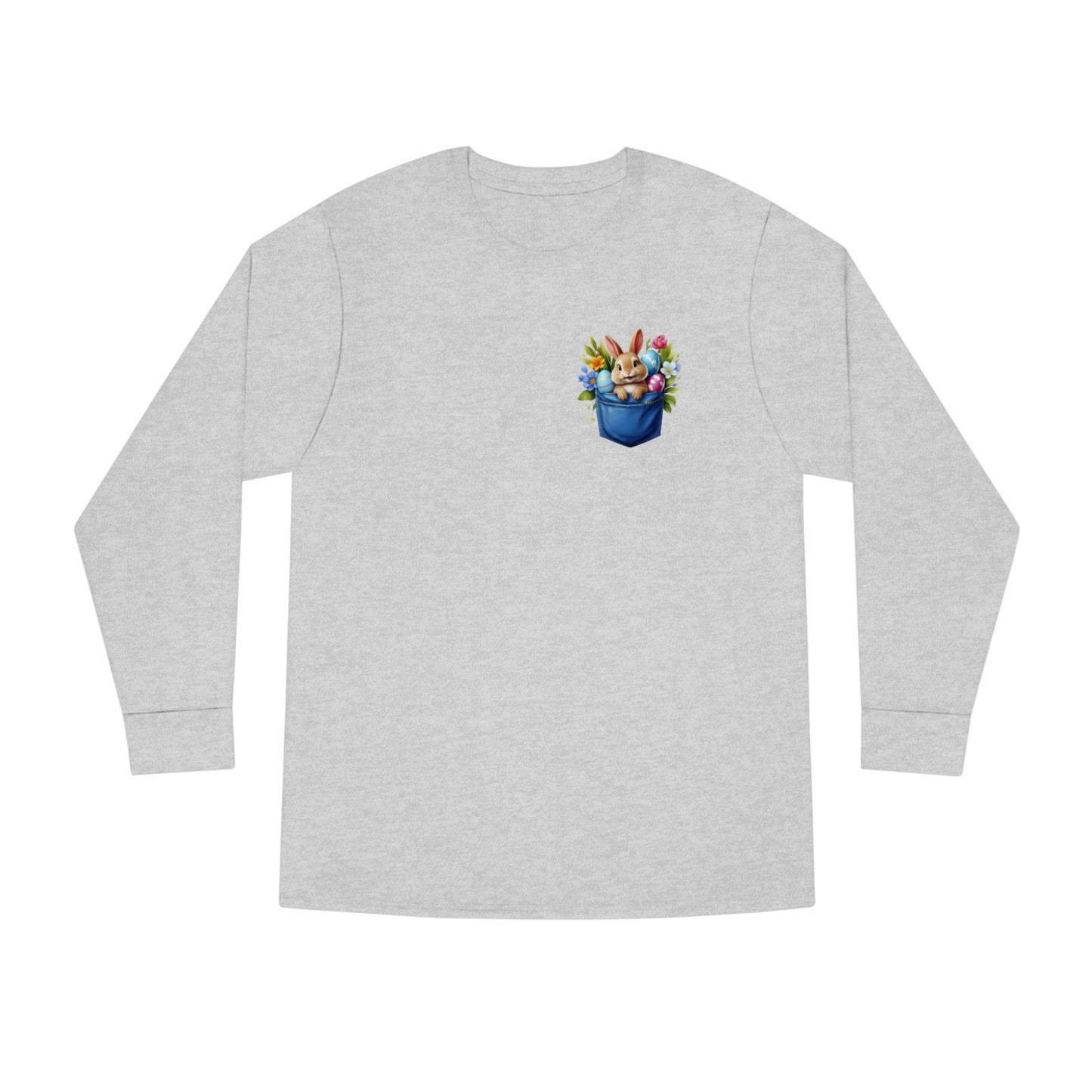 Easter Bunny Pocket Long Sleeve T-shirt