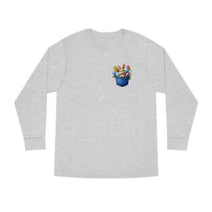 Easter Bunny Pocket Long Sleeve T-shirt