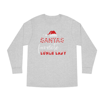 Santa's Favorite Lunch Lady Christmas Long Sleeve Tee