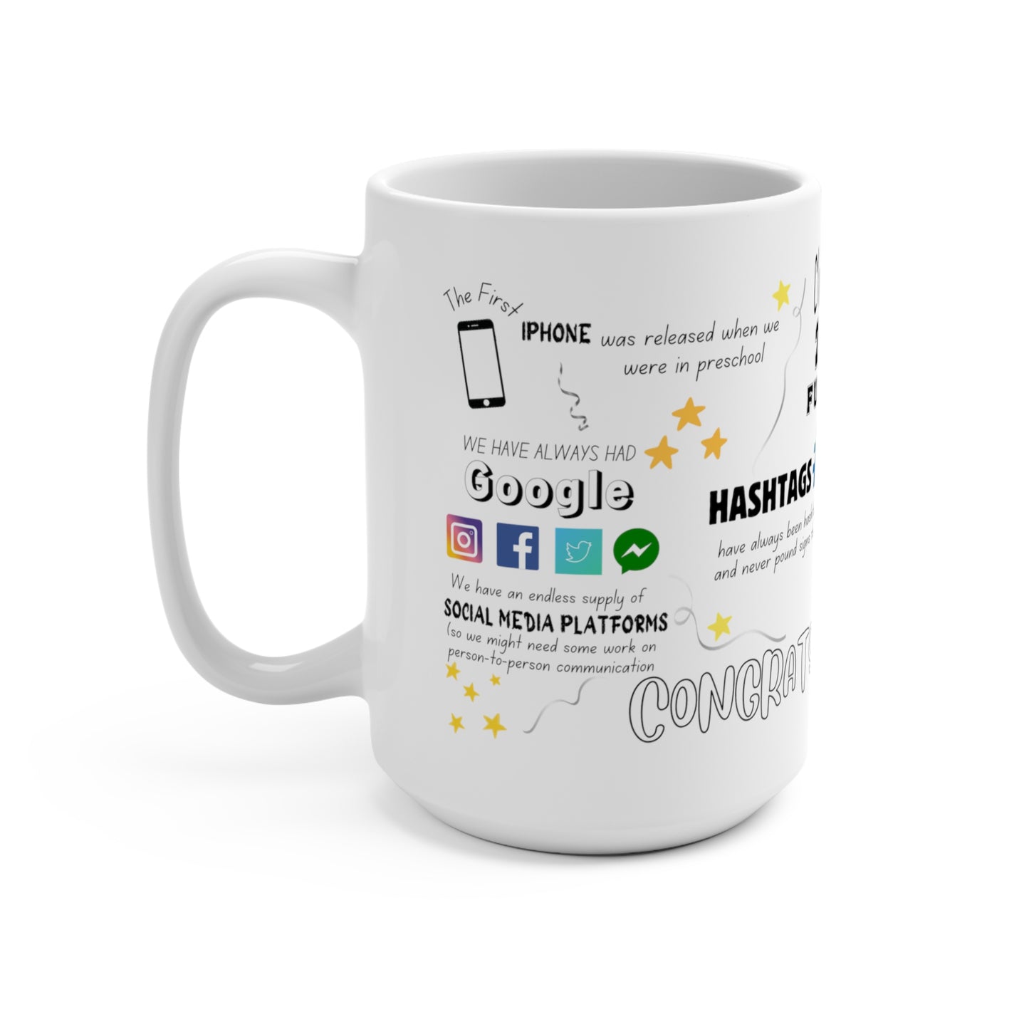 2024 Graduation Fun Facts Mug,15oz