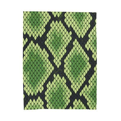 Green Snake Skin Pattern Blanket