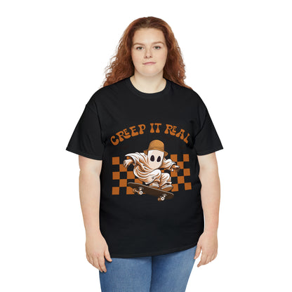 Creep It Real Ghost Halloween Short Sleeve Tee