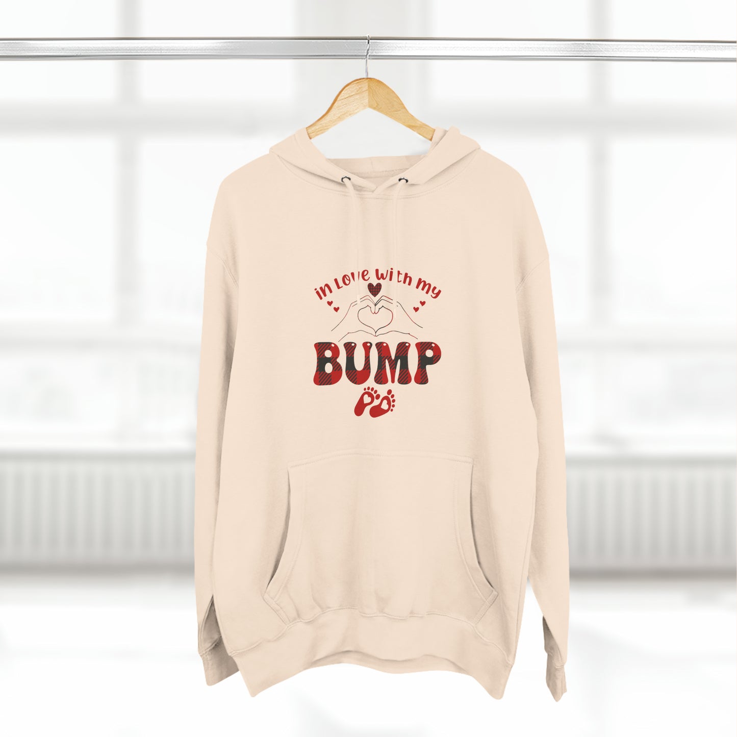 In Love With My Bump Valentine Pullover Hoodie