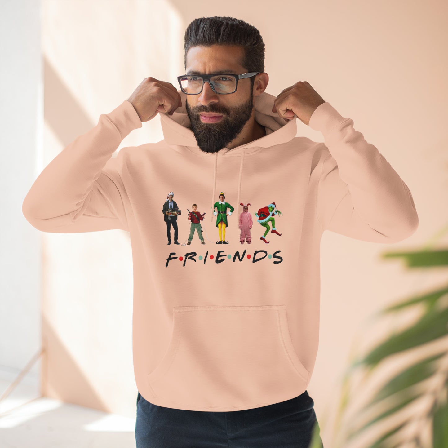 Friends Characters Christmas Pullover Hoodie