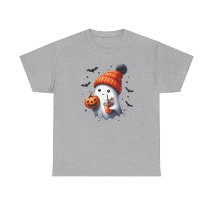 Cute Ghost Halloween Shirt Ghost With Hat Pumpkin Juice T-Shirt