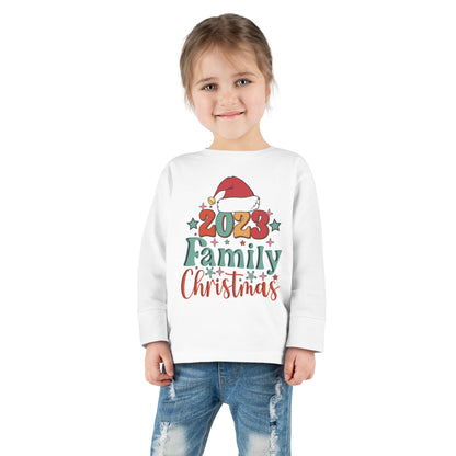 Family Christmas 2023 Toddler Long Sleeve Tee