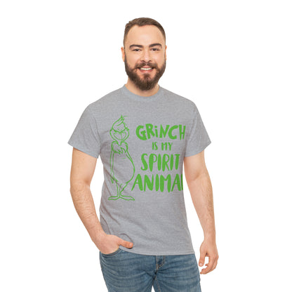 Grinch is My Spirit Animal Christmas Short Sleeve Tee