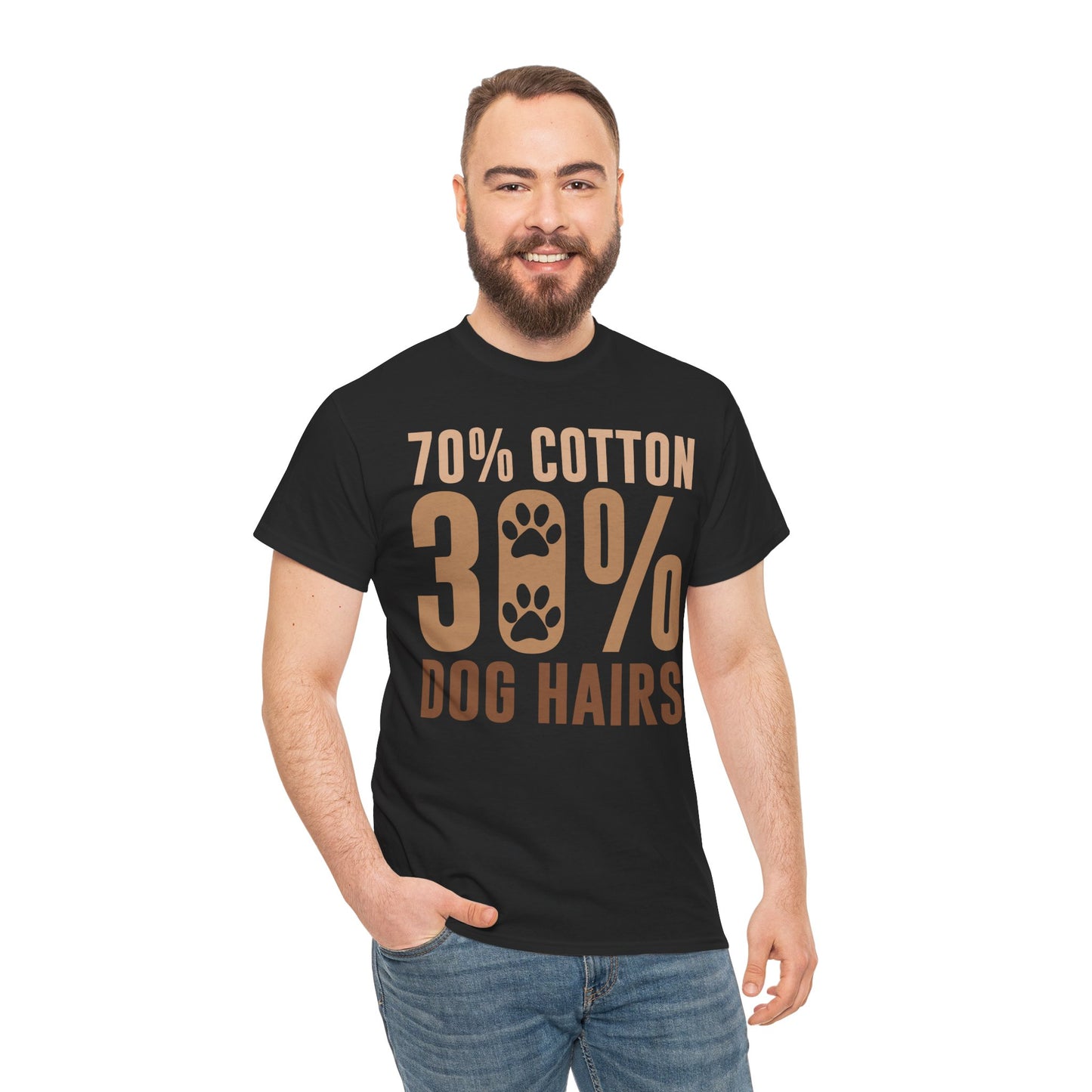 70% Cotton 30% Dog Hairs Short Sleeve Tshirt