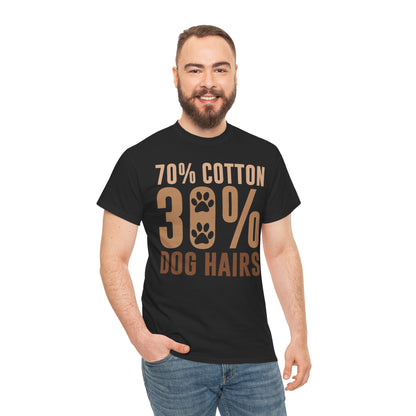 70% Cotton 30% Dog Hairs Short Sleeve Tshirt