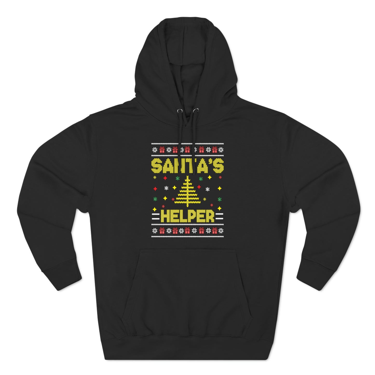 Santa's Helper Christmas Ugly Sweater Pullover Hoodie