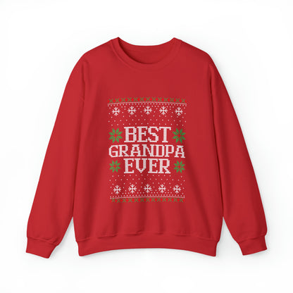 Best Grandpa Ever Christmas Ugly Sweater Sweatshirt