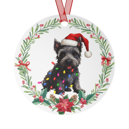Scottish Terrier Dog in Lights Ornament