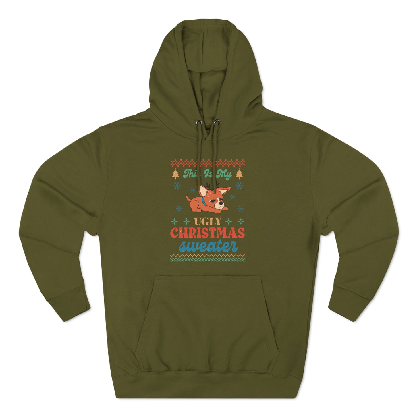 Chihuahua This is My Ugly Christmas Sweater Pullover Hoodie