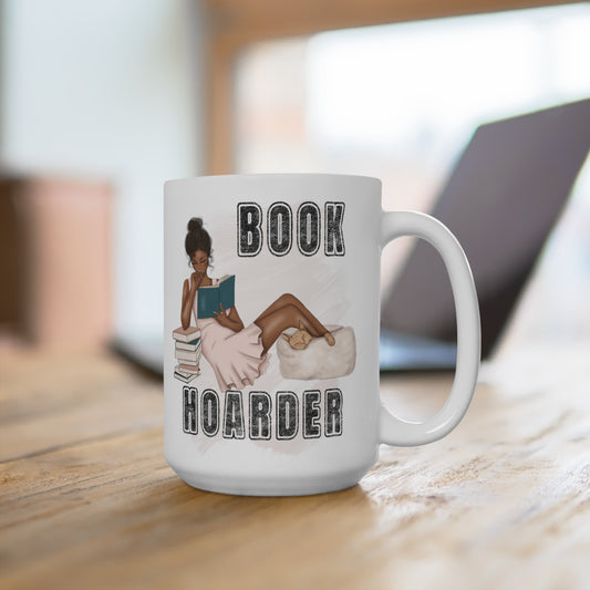 Book Hoarder Design 2 Mug 15oz