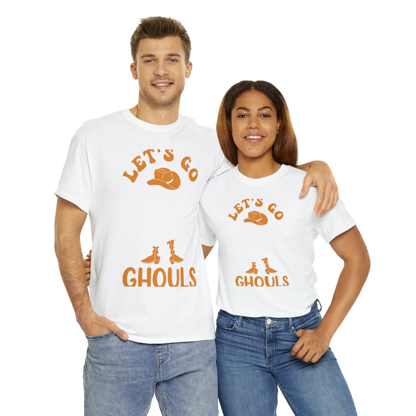 Western Let's Go Ghouls Halloween Short Sleeve Tee