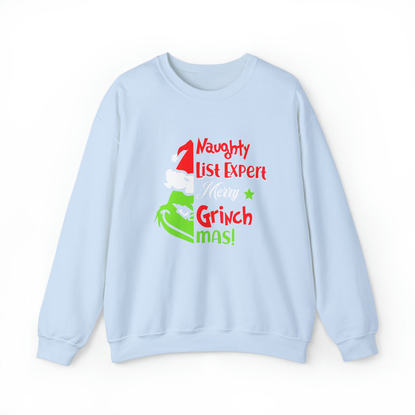 Naughty List Expert Grinch Christmas Sweatshirt