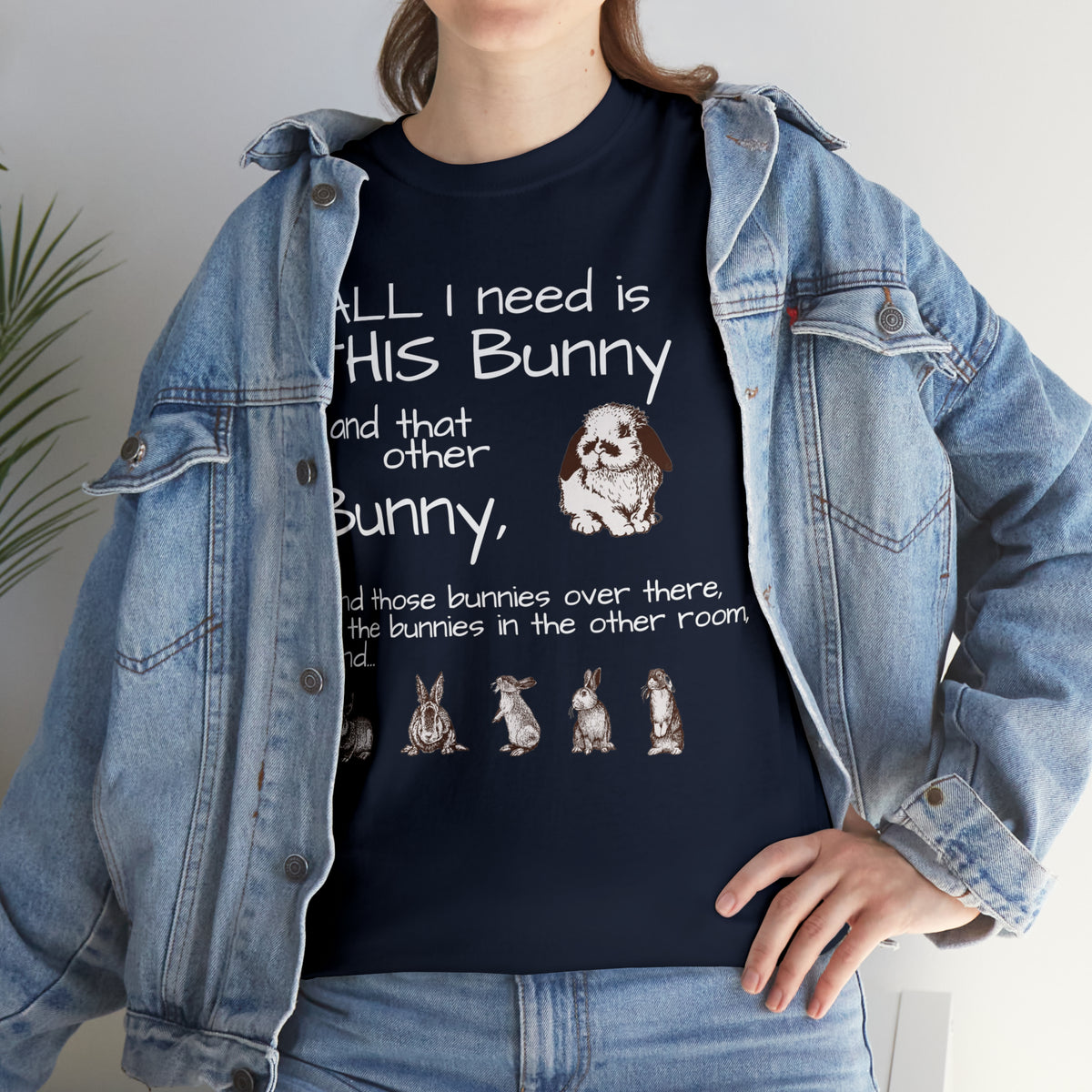 All The Bunnies Rabbit lover Unisex Heavy Cotton Tee