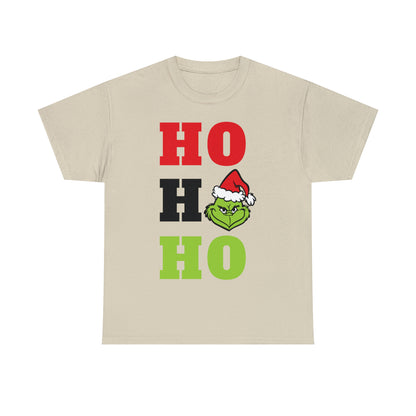 Grinch Ho Ho Ho Christmas Short Sleeve Tee