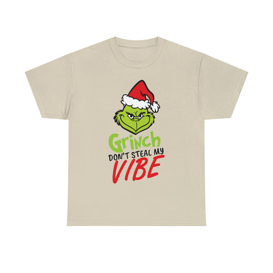 Grinch Don't Kill My Vibe Design 2 Christmas Short Sleeve Tee