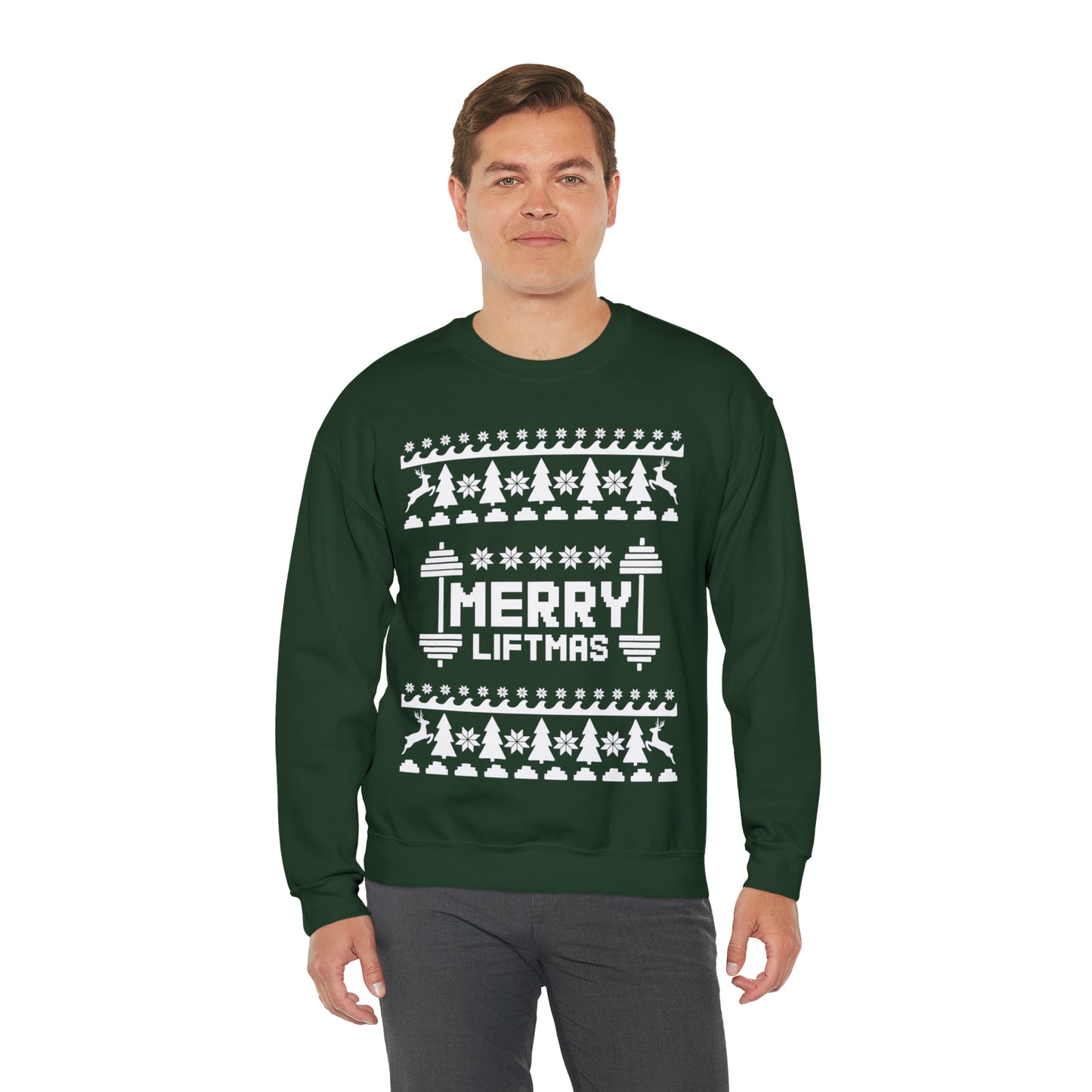 Merry Liftmas Christmas Ugly Sweater Sweatshirt