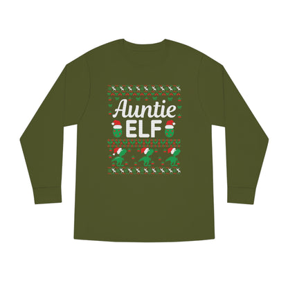 Auntie Elf Christmas Ugly Sweater Long Sleeve T-shirt